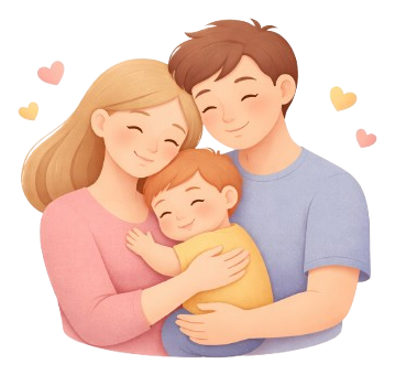 Icône d'accompagnement parental - sommeil, pleurs et parentalité bienveillante